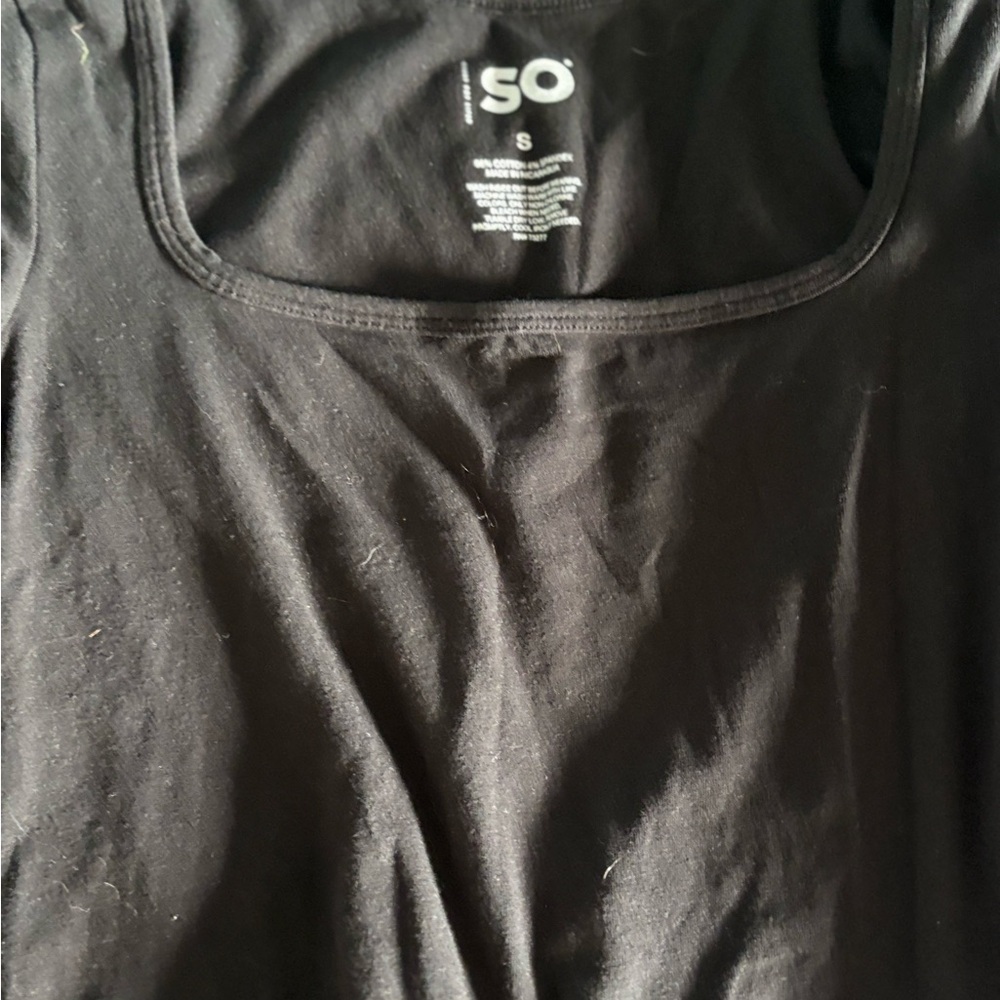 2 Black/gray Crop Tops. American Eagle & SO. Small - Picture 5 of 7